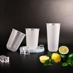 380ml 500ml 700ml Frosted PP Plastic Tea Cups Eco Friendly Disposable Cups
