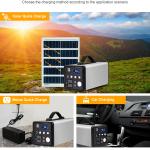 360WH Portable Solar Charging Station For Outdoor Emergency Power Supply