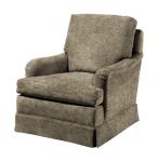 Full Soild Base Fabric Leisure Chair Ottoman Natural Timber Wood With Cushion
