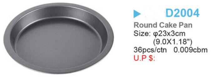 Home use Nonstick custom shaped Round Cake Pan 9inch pie pan pizza pan bakeware