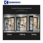 Good Sealing Interior Glass PD Aluminum Casement And Folding Door Graphic Design