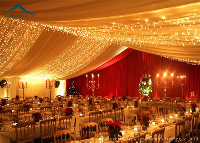 Large 20 x 40 Wedding Tent Romantic Roof Linings For Outdoor Party Event