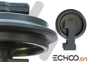 China High Hard Komatsu PC25 Excavator Idler Wheel / Black Komatsu Idler Long Life factory