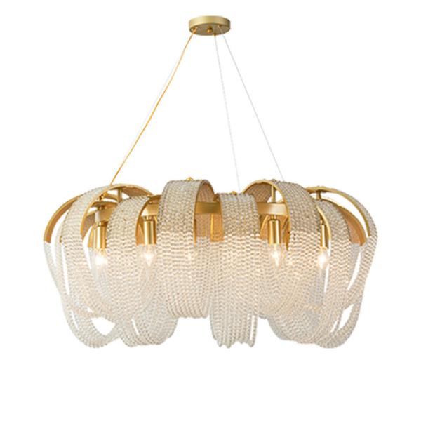 Commercial Office LED Tassels Dining Room Pendant Chandeliers Nordic Modern