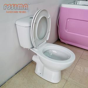 China France Stander Double Flush P Trap Toilets 180mm Two Piece Commode factory