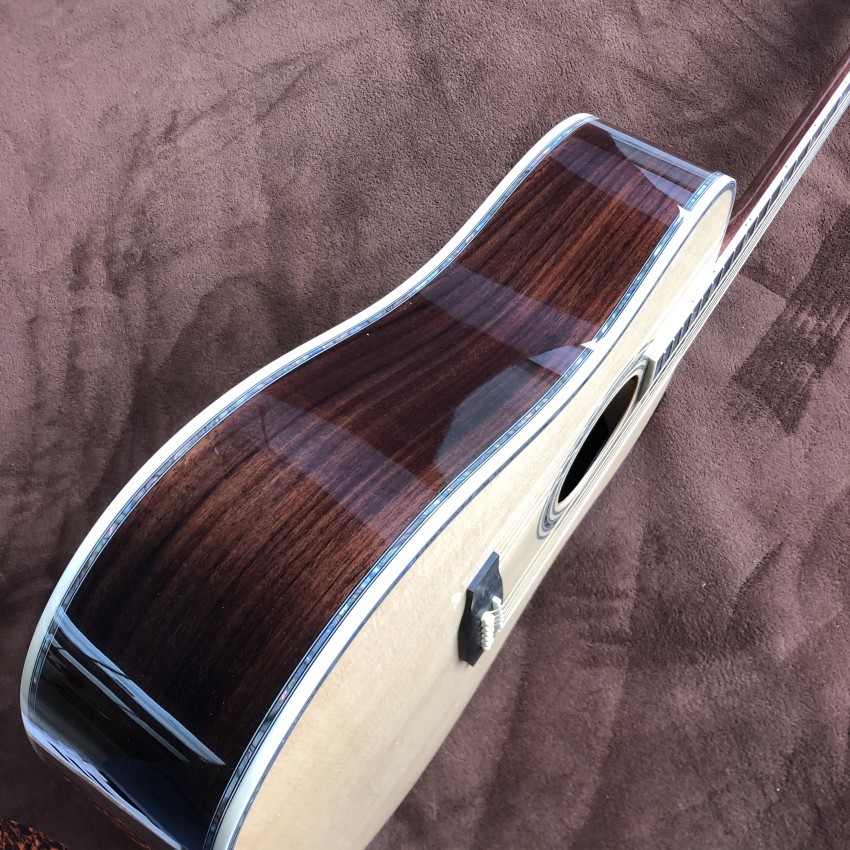 Custom AAA Solid Spruce Top Ebony Fretboard 41" Acoustic Guitar