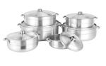 LFGB Eco Friendly Cooking Aluminum Pot Sustainable With Lid 32CM 36CM