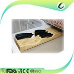 Customized universal bamboo wooden knife block