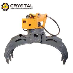 China Industrial Excavator Attachment Precise Rotating Rock Grapple factory
