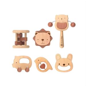 China Montessori Beech Eco Friendly Intellectual Hearing Toy Baby Cartoon Early Educational Toy factory