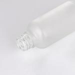 Matte White Glass Essential Oil Dropper Bottles 30ml With Silver Cap