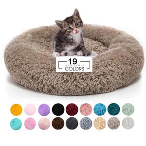 China Circle Luxury Comfy Calming Dog Bed / Custom 36 Inch Dog Crate Bed factory