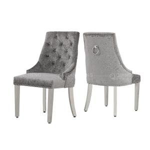 China Qiancheng Velvet Modern Dining Chair factory