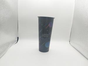 China Promotional Plastic Coffee Cups Dia 90*Height 177mm Size UV Printing factory