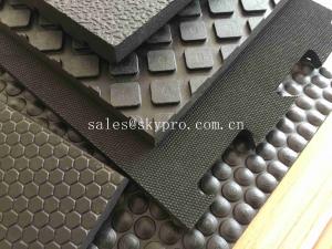 China Interlocking 16mm Cubicle Cow Mattress Nylon Cloth Insertion Non-slip Mat Stall Rubber Floor Mats factory