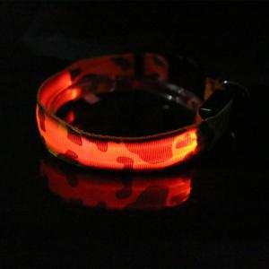 China Luminous Glow Safety LED Dog Collar For Small Dogs Custom Flashing factory