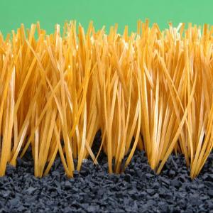 China 32mm Pile Height Yellow Sports Artificial Fake Turf With 11200 Dtex And 14700 Density For Outdoors Decoration factory