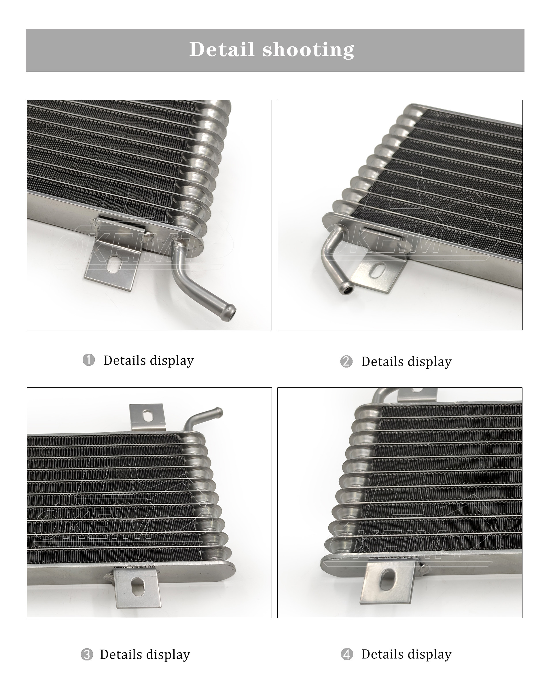 Excavator Engine Parts Fuel Cooler 4HK1-SH240-5-10P