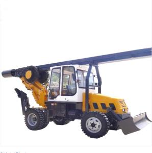 China 11m 88kw Wheeled 180 Degree Rotary Drilling Machine With Excavator factory