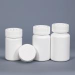 White Round Plastic Pill Bottles for Child-Proof Capsule Tablets Pharmaceutical