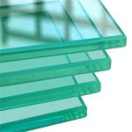 Flat Surface 8mm Clear Tempered Glass CE Qualified