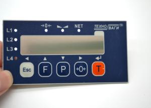 China Abrasion Resistant Tactile Membrane Switch Overlay With 3m55230 Back Adhesive factory