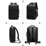 Large Capacity Work Computer Backpack , Unisex Nylon Business Laptop Rucksack