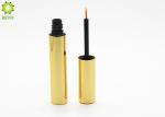 5ml 6ml Empty Liquid Liner Pen , Golden Packaging Containers For Cosmetics