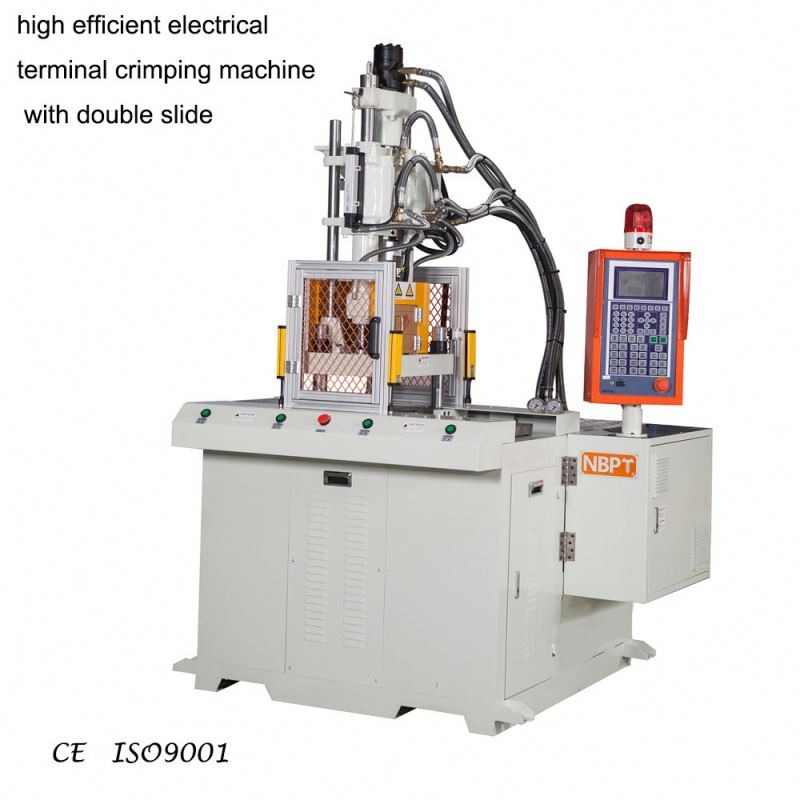 China VERTICAL High Efficient Electric Terminal Crimping Machine With Double Slide factory