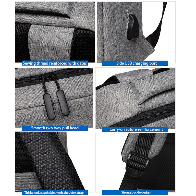 Sympathybag multifunctional laptop bags mens waterproof laptop bags backpack with usb charging port