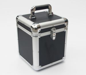 China LPS Black 7'' LP 50 Aluminum Vinyl Carry Cases Vinyl Records Aluminum Storage Case factory