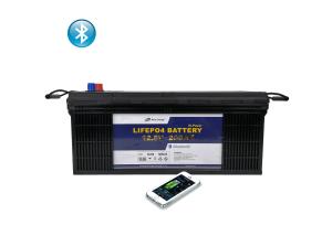 China Communication Station EV RV Lithium Iron Phosphate Battery 12V 200Ah factory