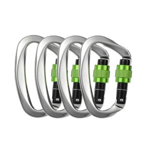 China OEM Heavy Industry 35KN Aluminum Auto Mountain Climbing Swivel Clip Snap Safety Hook factory