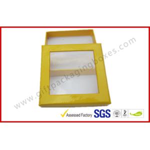 Customized Chocolate Packaging Boxes / PVC Window Square Shape Box