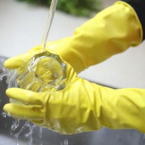 China S Latex Reusable 30g 300mm Kitchen Dishwashing Gloves factory