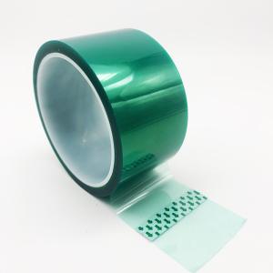 China High Temperature Heat Resistant Green Green PET Silicone Adhesive Tape factory