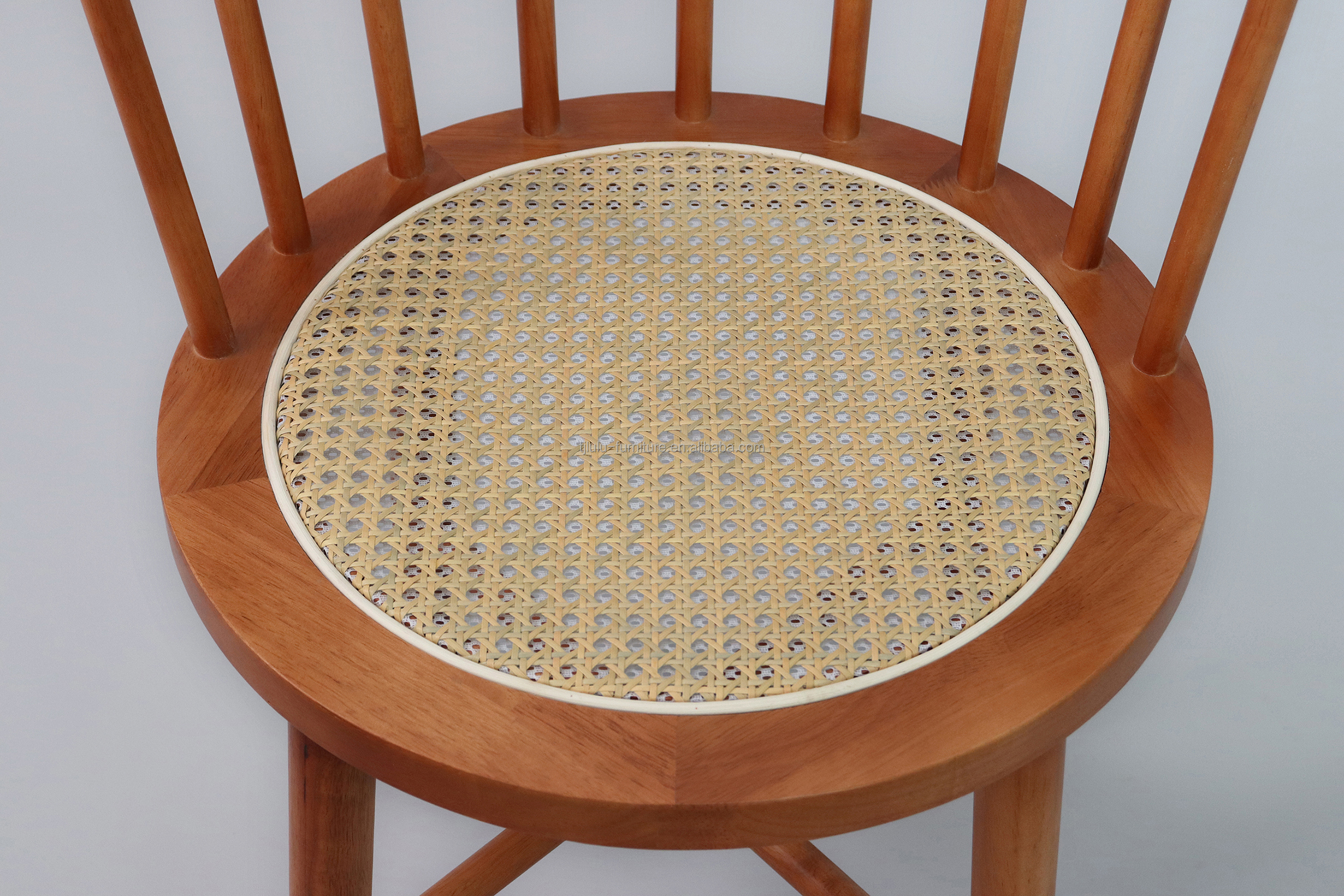 OEM Service Accepted Natural Solid Wood Dining Chair for Restaurant Modern Rattan