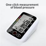 Electronic White Sphygmomanometer With 4 AAA Batteries 2X99 Sets Heart Rate