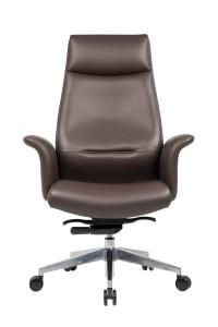 China High Back Leather Ergonomic Office Chair , 1220mm TUV PU Leather Swivel Chair factory