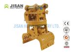 Square Rotating Demolition Grapple , Excavator Hydraulic Stone Sorting Grab