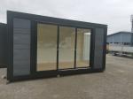 Aluminum Alloy Windows Used in 20 Foot Luxury Prefabricated Wooden House with