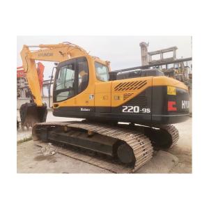 China 22 Ton Hyundai 220-9S Excavator from Korea with 112 KW Power and 80 cm Width Crawler Chain factory