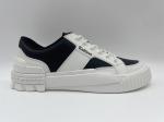 White And Black Leather Hiking Shoes Ladies With Wear Resistant Rubber Sole ROHS