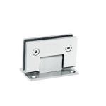 Stainless steel Bathroom hinge RS802, Square 90 degree, wall to glass connector