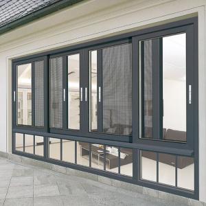 China 8-way Seal Air Tightness Level 8 Aluminium Sliding Windows for Product Development factory
