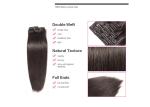 Color #2 Can Be Restyled Silky Smooth Soft Clip in Hair Extension Europe Hair