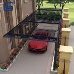 Windproof Aluminum Polycarbonate Carport PC Sheet Car Parking Shed