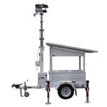 Mobile Solar Light Tower With 4*50W LED Lamps For Construction Sites Lighting