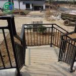 Outdoor Steps Exterior Aluminum Stair Railing Handrail Adjustable 1500 Mm 1800