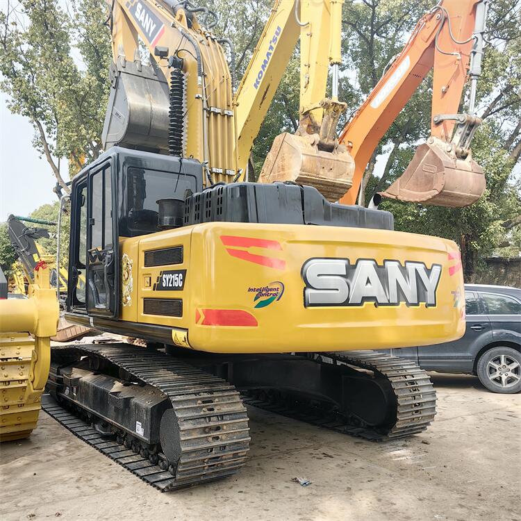 Best Deal on Sany SY215 Second Hand Crawler Excavator with Original Hydraulic Pump